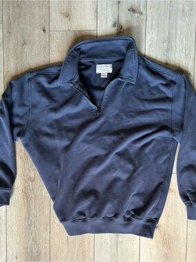 Filson Men's Navy Heritage Quarter-Zip Sweater